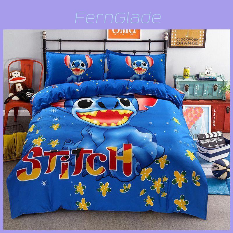 Luxurious Lilo Stitch Double King Duvet Cover Set With Soft Pillowcases Included