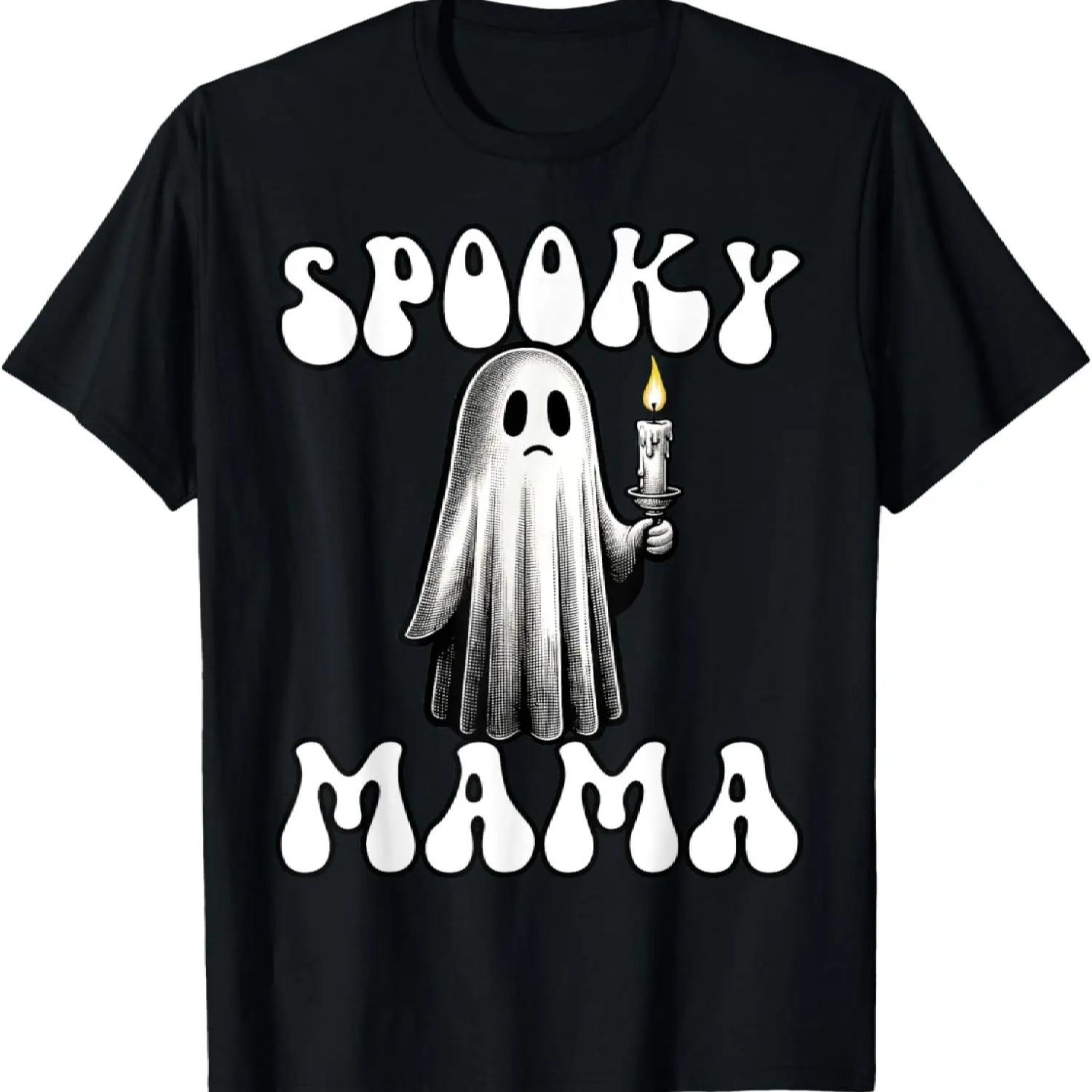 

Boo Ghost Halloween Ghost Spooky Mama Costume T-Shirt XXXXXL чорний