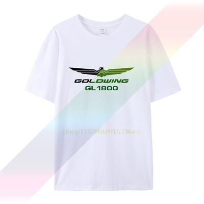 Summer Unny Novelty Hip Hop Rock T-Shirts Men Goldwing Logo Motorcycle Fans Muscle Tee Shirt