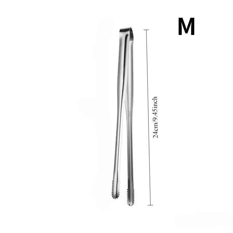 Grill Tongs Stainless Steel Steak Clip Pancake Barbecue Spatula Clip BBQ Tong Frying Fish Spatula Clip Bread Household Non-Slip