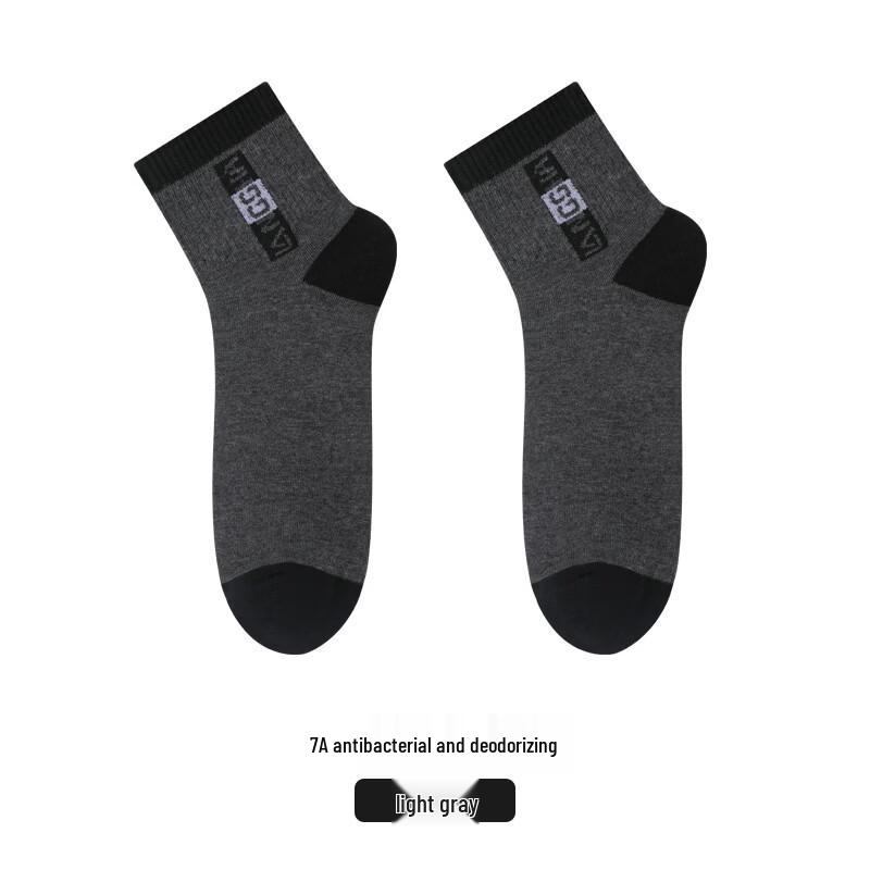LangSha Men s Anti-Odor Mid-Calf Sport Socks