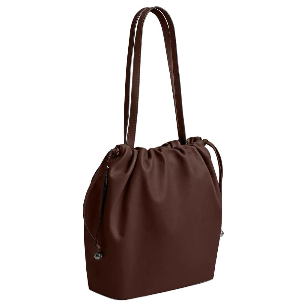 Coach Faye 28 Logo Drawstring Closure Epi Leather Tote Bag Shopping Bag Handheld Shoulder Bag Large Women Tote Maple CV947-SVMPL