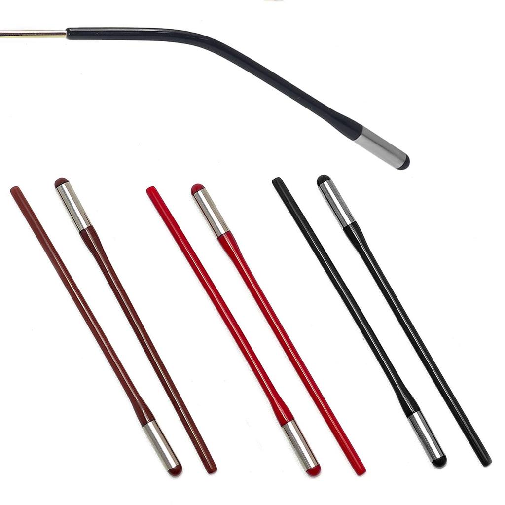 1.5mm Thin Imitation Acetate Temple Tips with Round Hole and Needle Core