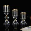 Golden Romantic Atmosphere Candle Stand S/M/L Large Tall Candle Holder Ornaments  Dressing Table