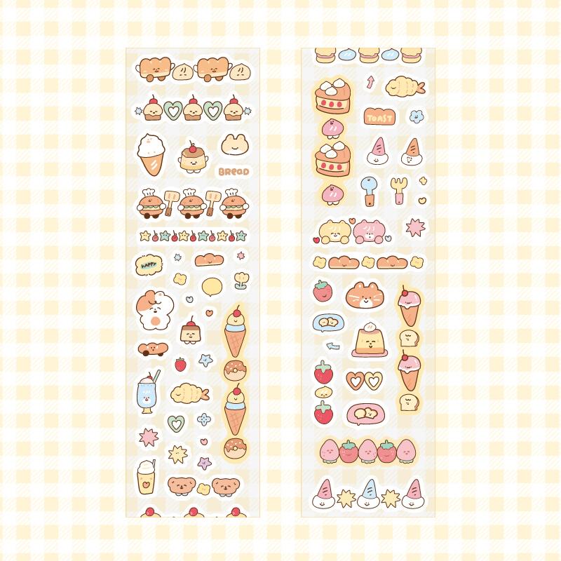 

Клейкая лента Наклейки своими руками Милая серия Fudge Мультяшная клейкая лента Ручные декоративные материалы Наклейки Лента для журнала