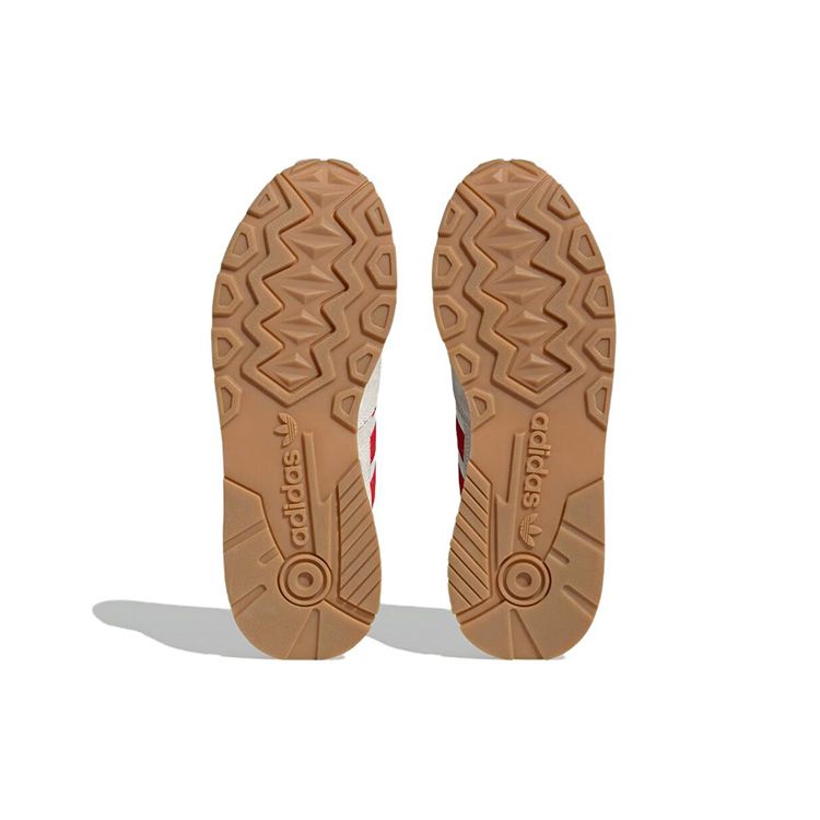 Adidas Originals Treziod 2.0 Retro Comfortable Stylish Fabric Synthetic Leather Durable Low-Top Casual Running Shoes Unisex Sneaker Beige Red HP3121