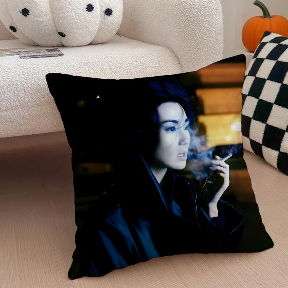 Chinese Nostalgic Reminiscent MMaggie Cheung Cushion Cover Throw Pillow Cover Hidden Button Durable Polyester Chair Cushion
