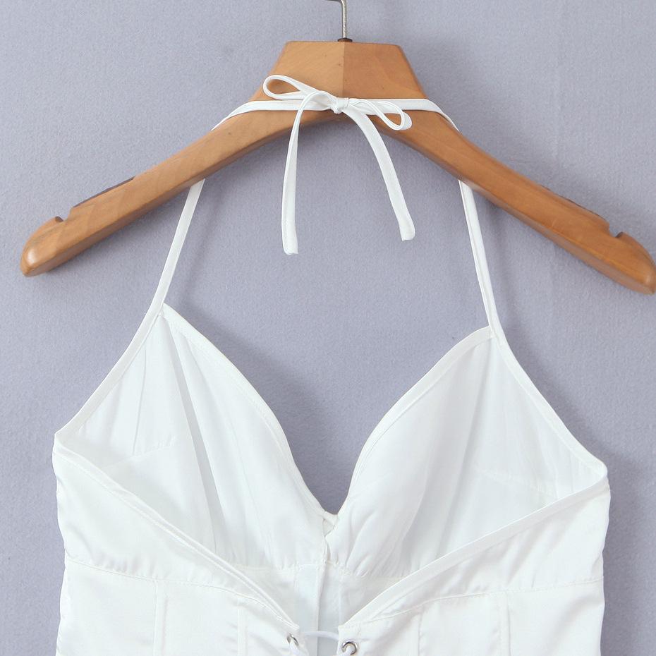 2026 Chic Sweetheart Retro Slim V-neck Sexy Halter Camisole