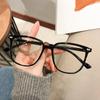 Large Frame Ultra Light TR90 Myopia Eyeglass Korean Trendy Square Near Sight Glasses Anti Blue Light Computer Eyewear
