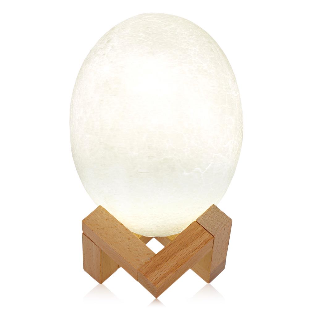 3D Printing Dinosaur Egg Light Patting Night Lamp PLA 3 Colors For Bedroom Home Decoration Gift Table Desk Night Light