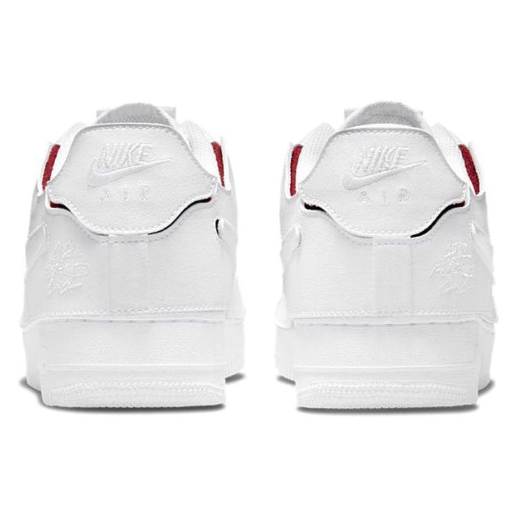 Nike Air Force 1/1 White Varsity Red Men Sneakers Black DC9895-100