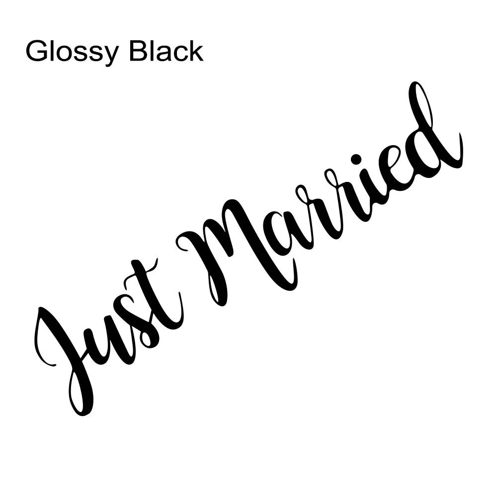Just Married Wedding Slogan Car Windshield Window Banner Sticker PVC Vinyl Decal Personalised Car Decoration Wedding Supplies