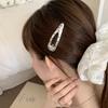  Pince à cheveux nœud léopard coréen: Très grand clip haut de gamme demi-chignon pour femmes