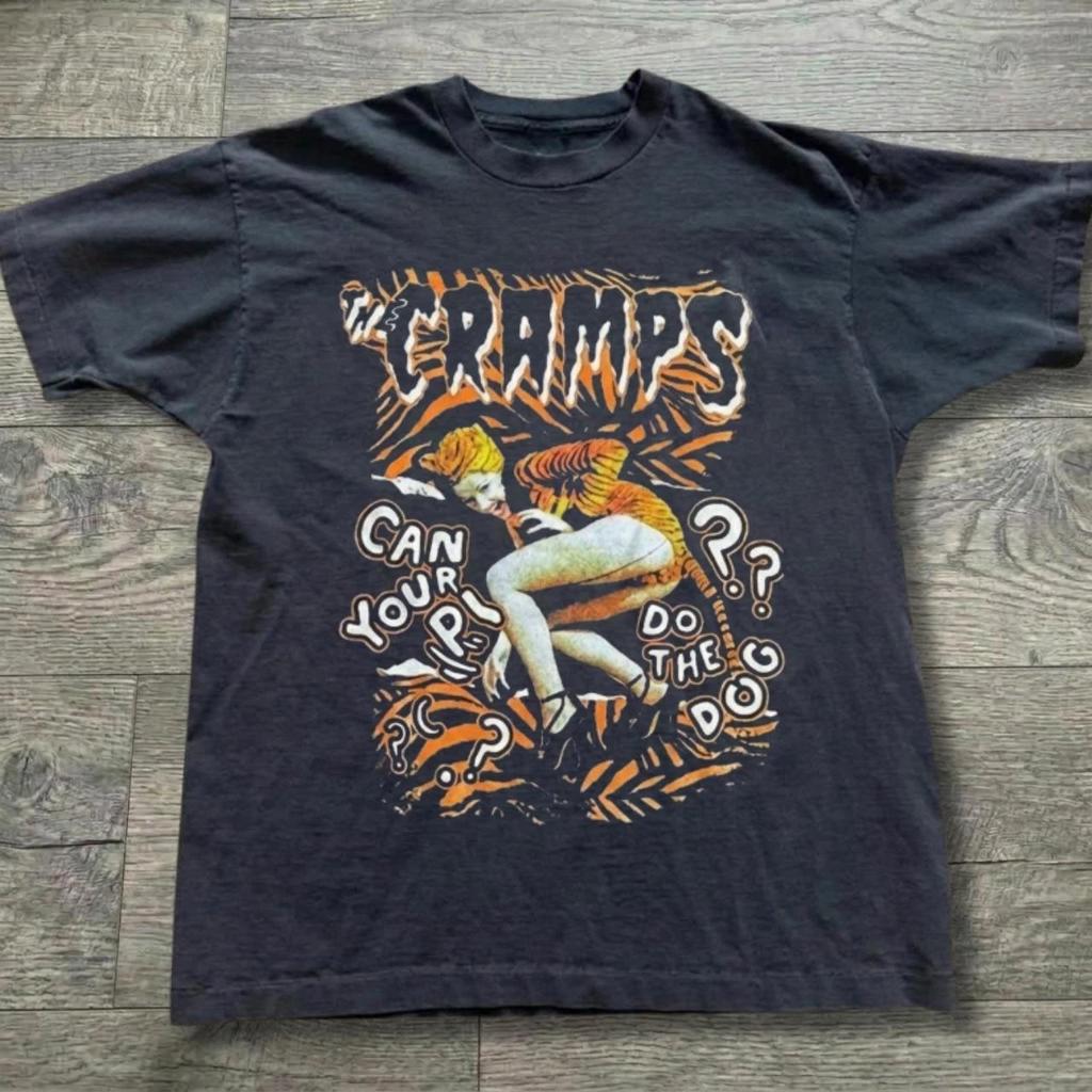 The Cramps Can Your P*ssy Do The Dog Graphic Black T-shirt S-