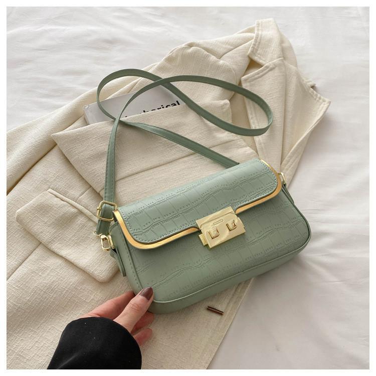 Fashionable Korean Style Shoulder Bag 2024 Summer New Bag Women Simple Small Square Bag