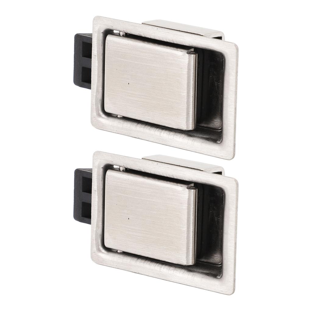 Pair of Toolbox Handle Latch Stainless Steel Flush Mount Fit Paddle Handle Latch for RV Boat Trailer