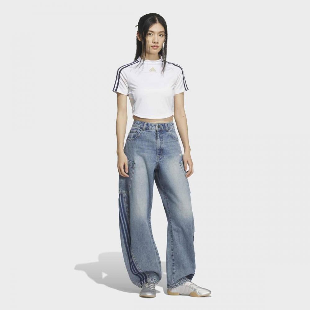 Adidas Stylish Casual Loose Fit Denim Pants Kr2628 