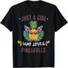 Nur ein Mädchen, das Ananas liebt, süße Ananas-Sonnenbrillen T-Shirt