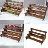 Unique Wood Bangles Display Stand Elegant Four Tiers Stylish Wood Bracelets Holder For Celebration And Gatherings