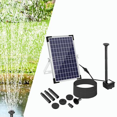 1 Set 10W 9V Solarbrunnen Hof Landschaftsgestaltung Vogelbad Wasserzirkulationspumpe Für Außen Garten Dekoration