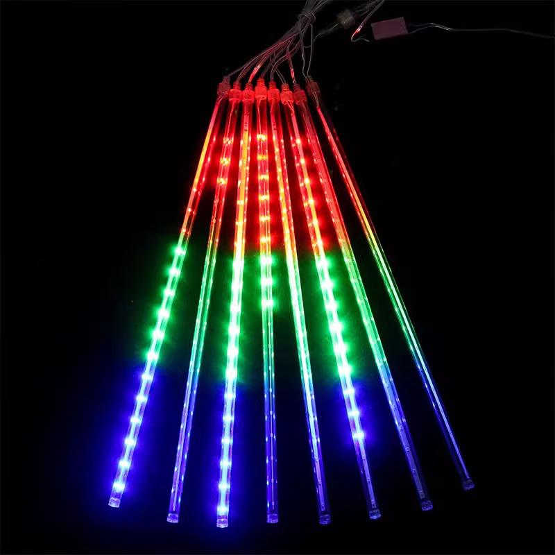 Waterproof Colorful Meteor Shower LED String Lights for Outdoor Decoration