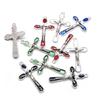 10pc Christ Cross Pendants for DIY Necklaces Bracelets Earring Key Chain