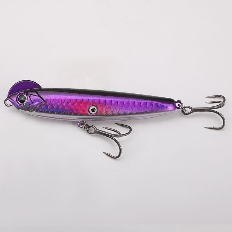 Casting Cockscomb Pencil Road Runner Fake Bait 10G/14G/18G Solid Sinking Pencil Road Runner Triple Hook Full Swimming Layer