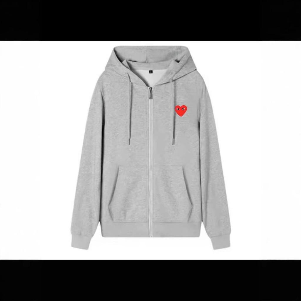 Autumn Winter Japanese Trendy Loose Cardigan Hoodie with Embroidery for Couples
