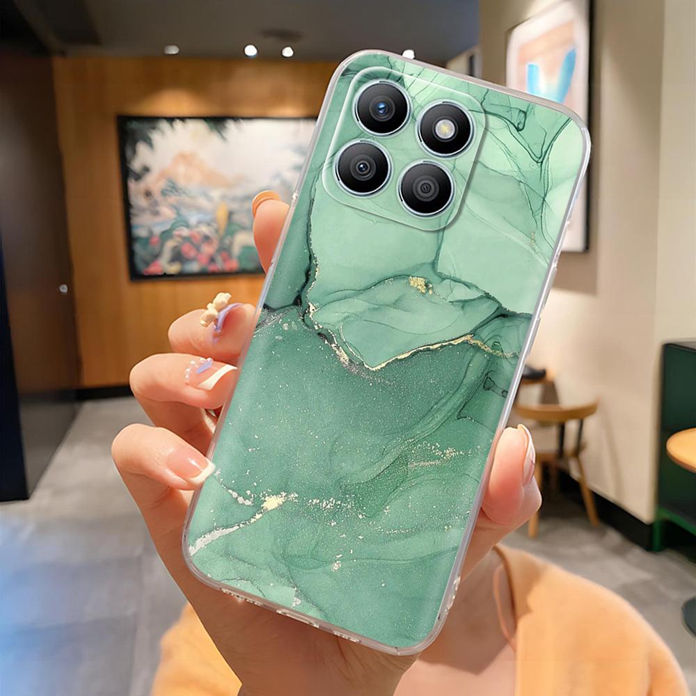 Für Honor X8b Handyhülle Bunte Muster Hülle Abdeckung Für Honor X8B HonorX8b Transparent Weiches Silikon Anti-Drop Stoßfänger Fundas Capa