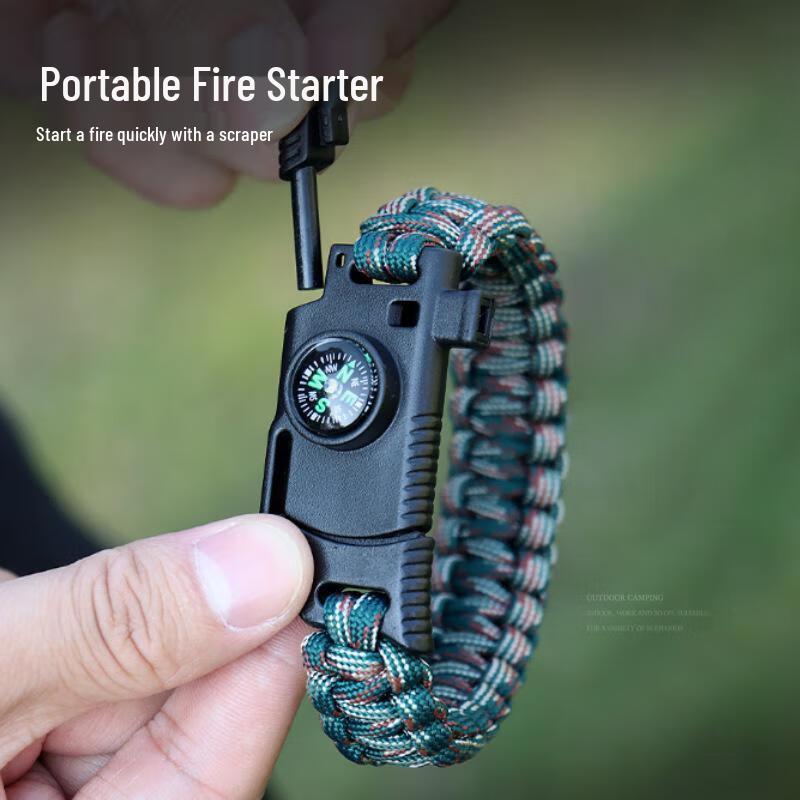 Soarer Outdoor Survival Paracord Armband met Vuurstarter