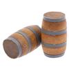 1:12 Miniatur Puppenhaus Mini Holz Rotwein Fass Bier Fass Bier Fass Dekor