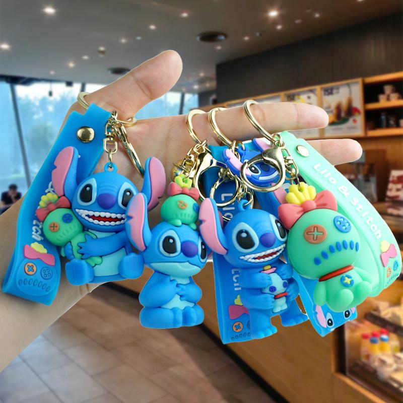 Entzückender Cartoon Stitch Rucksack Schlüsselanhänger Plüsch Einfach Niedlich Schlüsselanhänger Accessoire