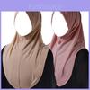 Polyester Multicolor Head Wrap Cap With Elastic Design For Women