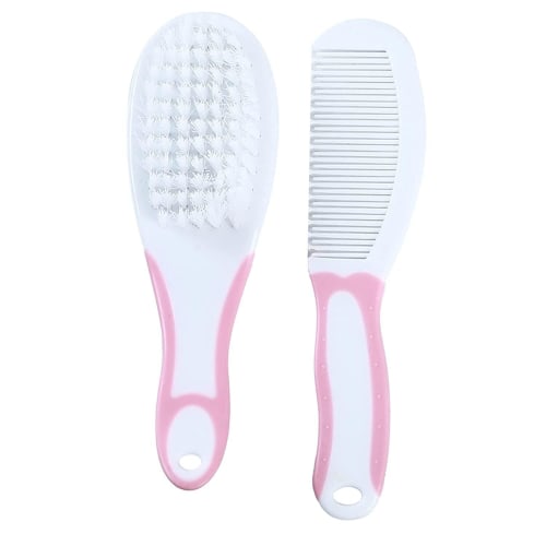 Baby Hair Brush and Comb Set for Newborns, Includes Baby Brush and Bristles, Perfect Baby Grooming Kit for Toddlers and Children, Red