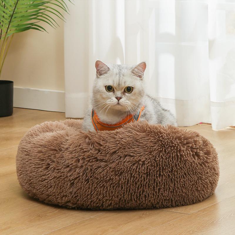 

Всесезонная татами плюшевая кошачья кровать для глубокого сна и зимнего тепла Diameter 50CM