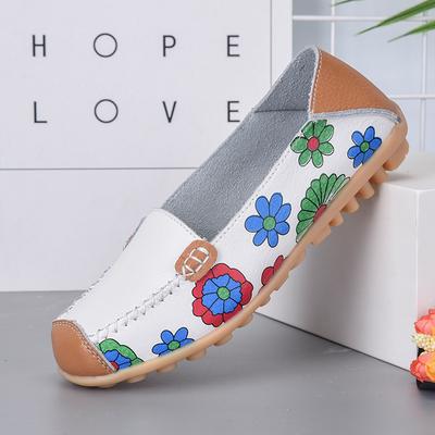 Scarpe mocassini piatti estivi per donne Scarpe ricamate Scarpe basse comode con fondo morbido
