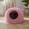 Woven Cat Bed Washable Rattan Nest Four Season Use Pet House for Cats, Indoor, Balcony, Patio S