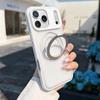 Case for iPhone 17 Pro Max - TPU+PC, Transparent, With Stand