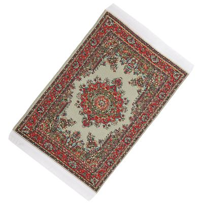 1:12 Dollhouse Woven Carpet Miniature Rug Doll House Decoration Kid Gift Accessories#2