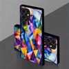 Colorful Geometric Pattern 2D Phone Case for Samsung S26 S25 S24 S23 S22 S21 S20 A56 A36 A16 - Glass Protective Cover