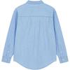 Calvin Klein Solid Color Oversized Denim Long Sleeve Shirt Women tops Light-Blue J224343-1AA