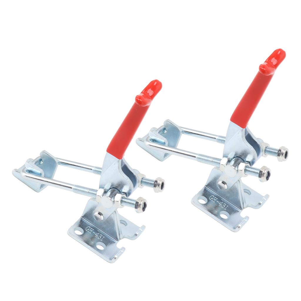 2PCS Adjustable Toggle Clamp U Bolt Iron Galvanizing Heavy Duty Quick Release Fixture Clamp for Box Door