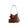 Coach Bleecker 28 Bucket Bag With Metal Hardware Women Shoulder Bag Warm-Brown CCC24-B4WBR