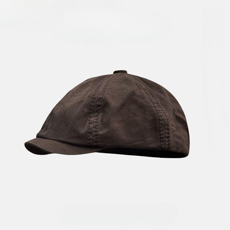 Printless Hat, Retro Beret, Women's Summer Star Anise Forward Hat, Versatile, Trendy Literary and Artistic, Positive and Negative Can Wear Peaked Caps