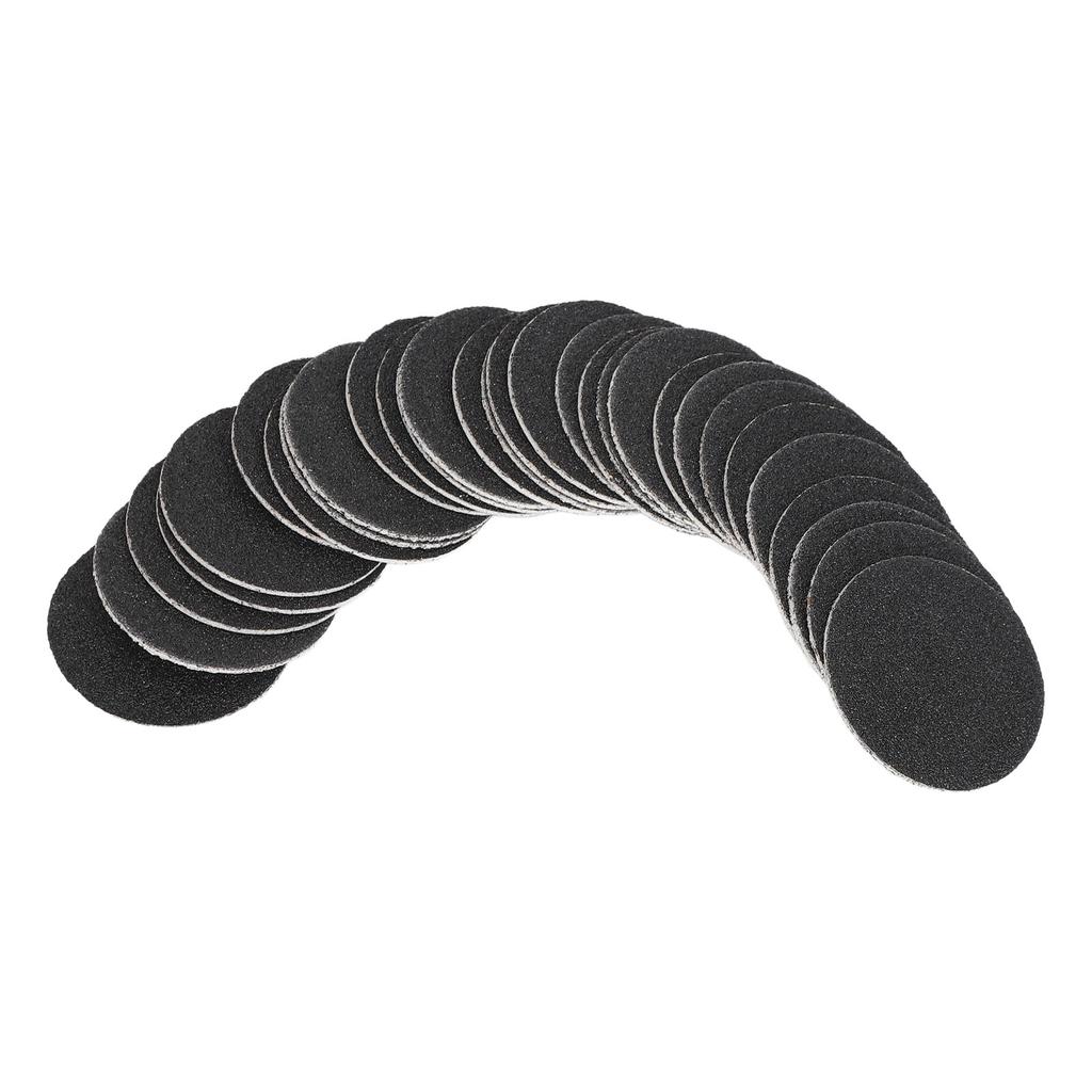60pcs Callus Sandpaper Discs Pedicure 80 Grit Exfoliation Replacement Sandpaper Pad Grit Disk for Electric Foot File