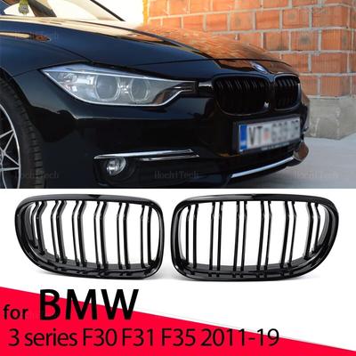 Auto Voorbumper Roosters Nier Racing Grill Voor Bmw 3 Serie F30 F31 F35 2012-2018 Dubbele Slat Vervanging grille