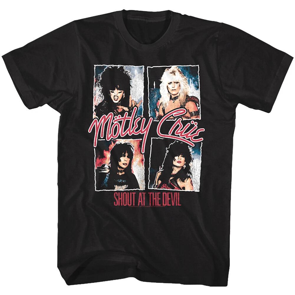 Motley Crue Shout at the Devil Men s T Shirt Metal Rock Band Album Concert Merch XL