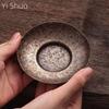 Pure Copper Hand-Made Copper Teacup Mat Insulation Teapot Mat Antique Kung Fu Tea Set Japanese Cup Holder Coasters In Holder Set
