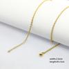 60pcs 1.5mm-4mm Width 40-60cm Length Stainless Steel Necklace Chain Pendant Hang Charms Women Jewelry Making DIY Accessories