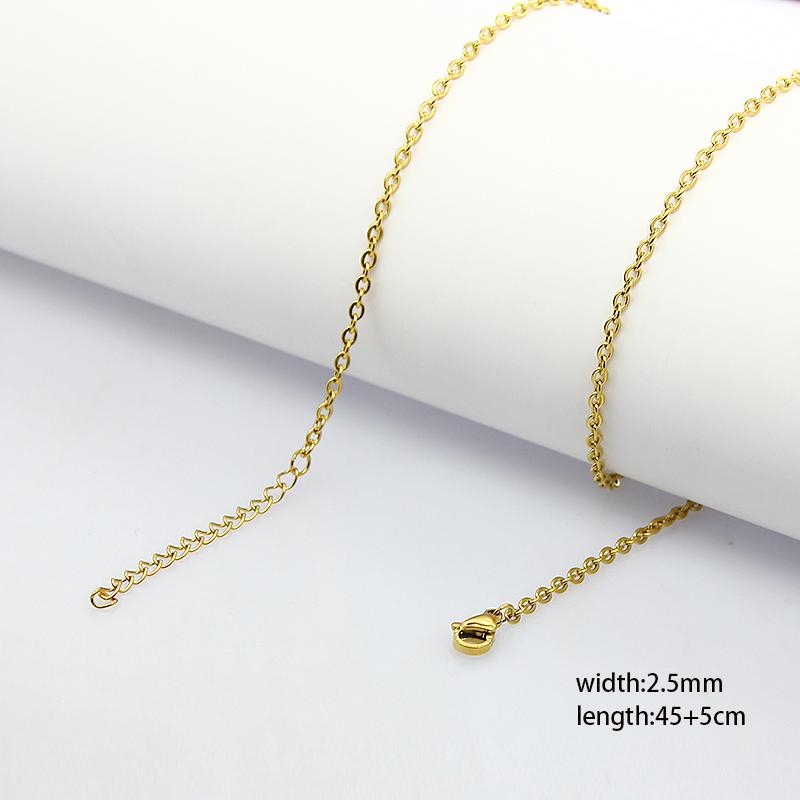 60pcs 1.5mm-4mm Width 40-60cm Length Stainless Steel Necklace Chain Pendant Hang Charms Women Jewelry Making DIY Accessories